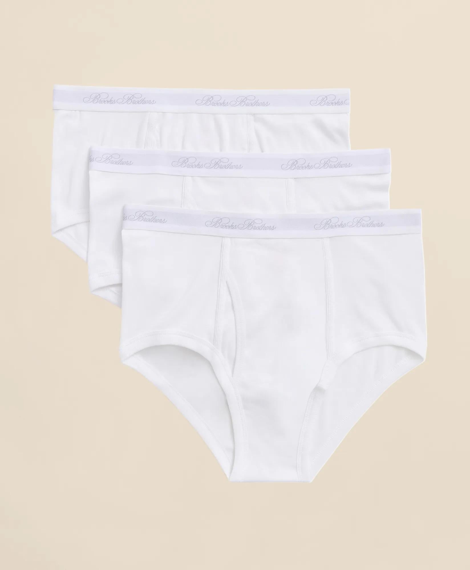 Supima® Cotton Briefs - 3 Pack | Brooks Brothers on sale