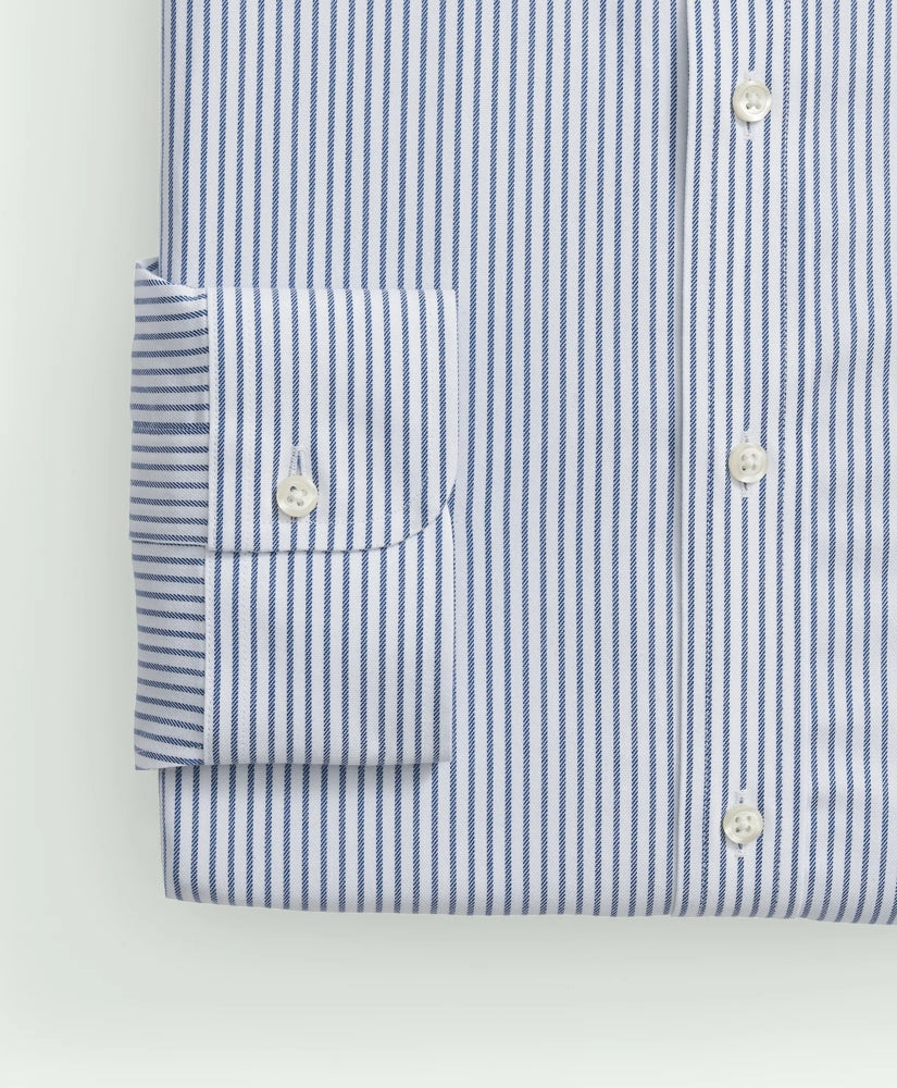 Brooks Brothers Explorer Collection Non-Iron Twill Ainsley Collar, Stripe Dress Shirt | Brooks Brothers cheap