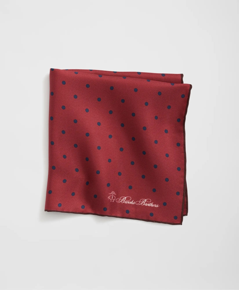 Small Dot Silk Pocket Square | Brooks Brothers online shop - US 7287