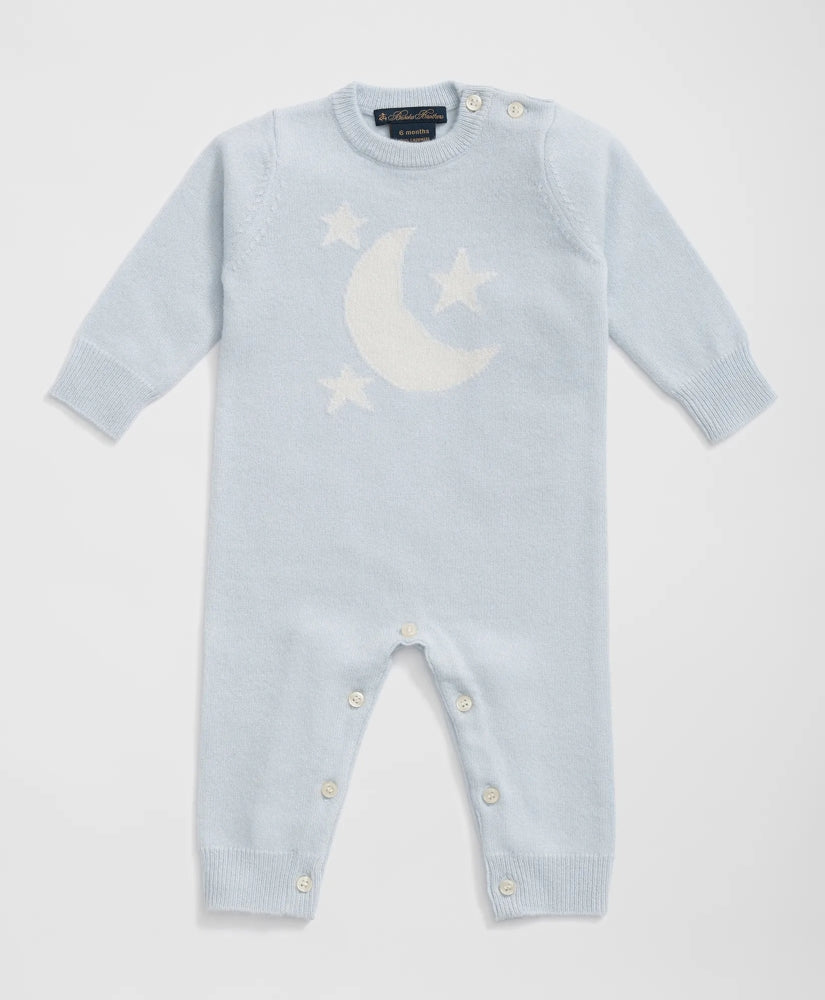 Cashmere Moon Motif Onesie | Brooks Brothers sale