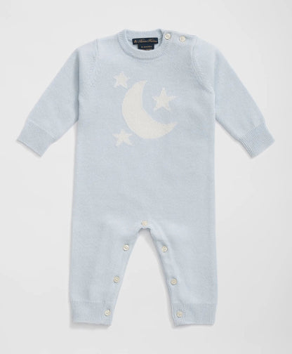 Cashmere Moon Motif Onesie | Brooks Brothers sale
