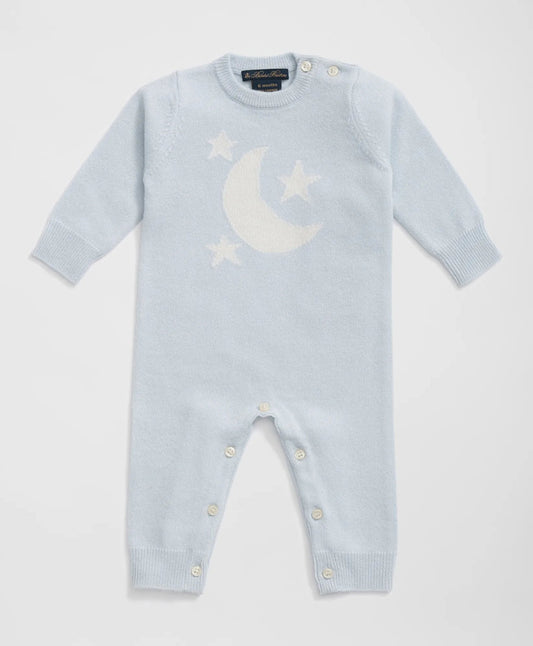 Cashmere Moon Motif Onesie | Brooks Brothers sale