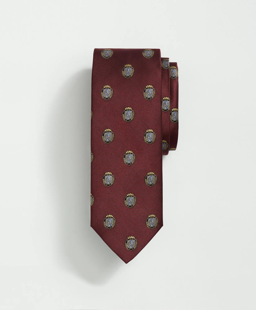 Silk BB Crest Embroidered Tie | Brooks Brothers online shop - US 2539