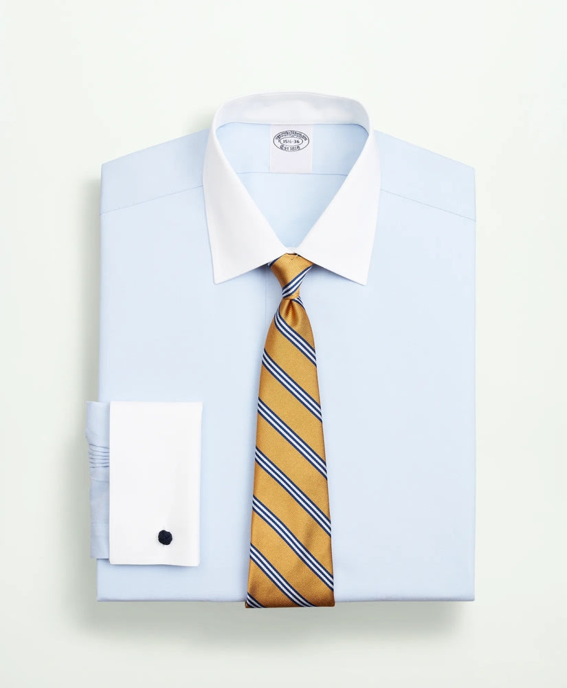 Stretch Supima® Cotton Non-Iron Pinpoint Oxford Contrast Ainsley Collar Dress Shirt | Brooks Brothers for sale