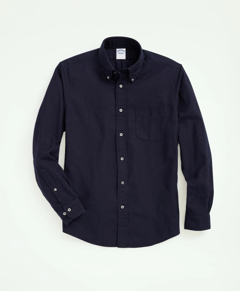 Portuguese Flannel Polo Button Down Collar Shirt | Brooks Brothers discount - US 1212