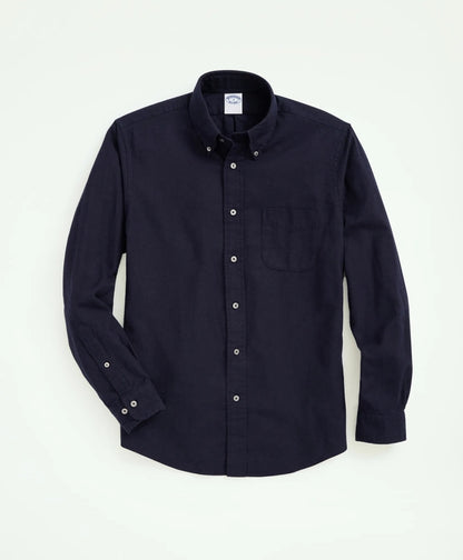 Portuguese Flannel Polo Button Down Collar Shirt | Brooks Brothers discount - US 1212