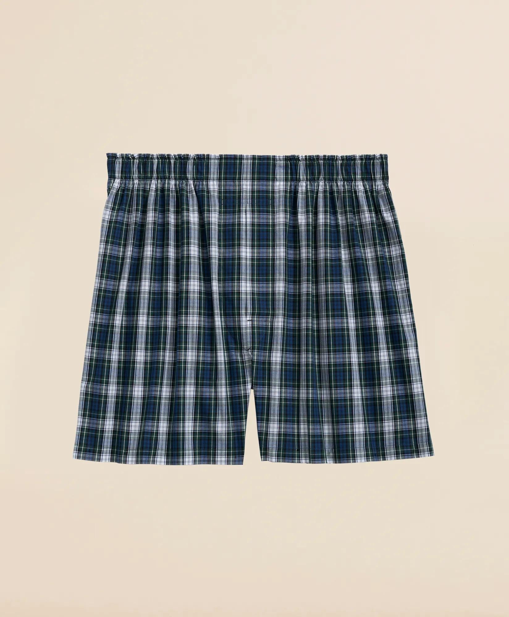 Cotton Poplin Tartan Boxers | Brooks Brothers on sale