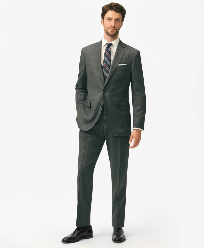 Classic Fit Wool Windowpane 1818 Suit | Brooks Brothers discount