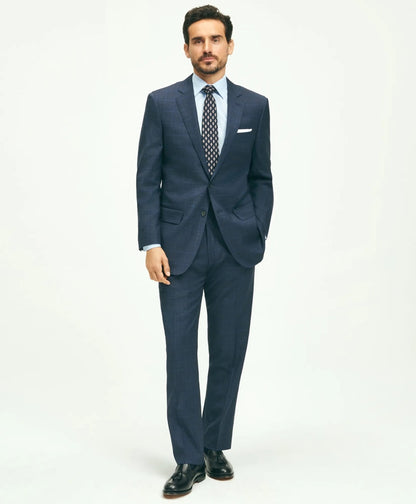 Traditional Fit Wool Checked 1818 Suit | Brooks Brothers on sale