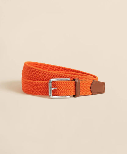 Rubber & Leather Belt With Stretch | Brooks Brothers online