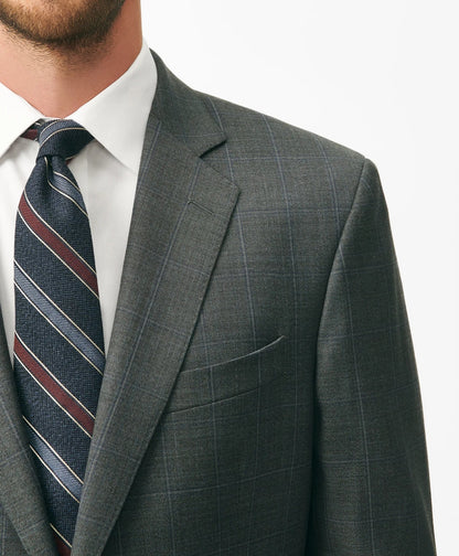 Classic Fit Wool Windowpane 1818 Suit | Brooks Brothers discount