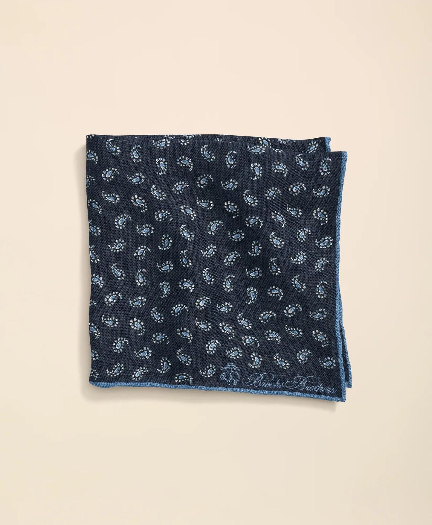 Linen Paisley Pocket Square | Brooks Brothers for sale
