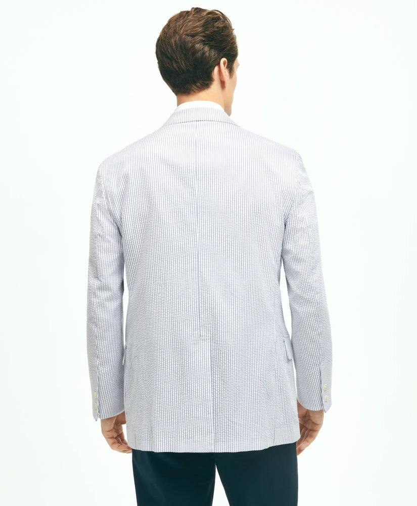 Classic Fit Stretch Cotton Seersucker Sport Coat | Brooks Brothers on sale