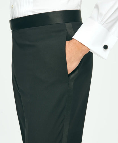 Black Fleece Tuxedo Pants in Wool-Silk | Brooks Brothers online shop