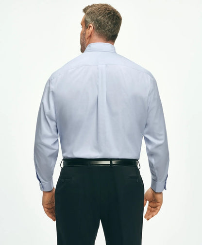 Big & Tall Stretch Dress Shirt, Non-Iron Pinpoint Button-Down Collar | Brooks Brothers cheap
