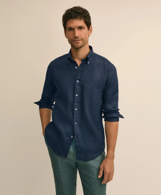 Washed Cotton Seersucker Button-Down Collar Sport Shirt | Brooks Brothers sale