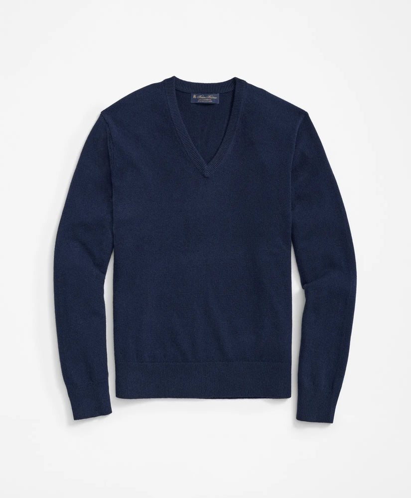Big & Tall 3-Ply Cashmere V-Neck Sweater | Brooks Brothers on sale