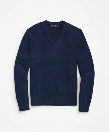 Big & Tall 3-Ply Cashmere V-Neck Sweater | Brooks Brothers on sale