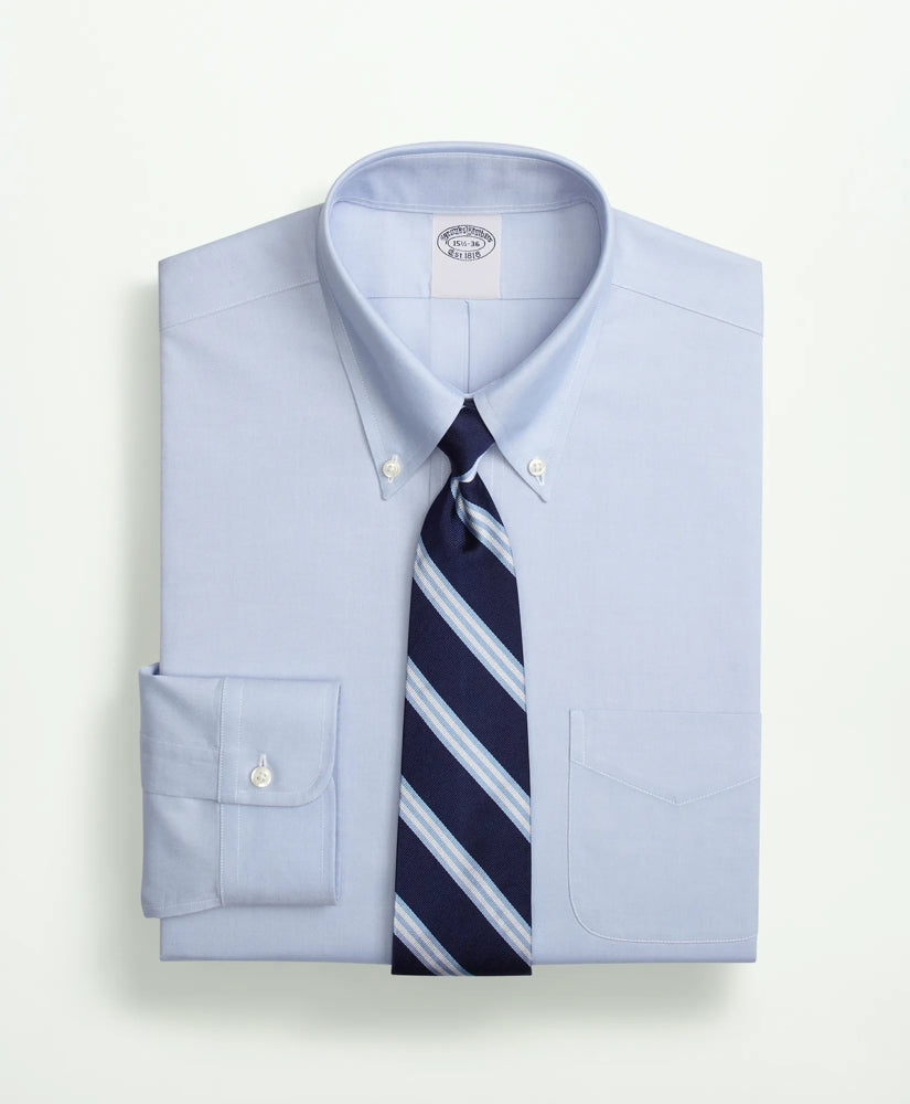 Stretch Supima® Cotton Non-Iron Pinpoint Oxford Button-Down Collar Dress Shirt | Brooks Brothers discount - US 6843