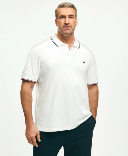 Big & Tall Golden Fleece® Supima® Tipped Polo Shirt | Brooks Brothers discount - US 6848