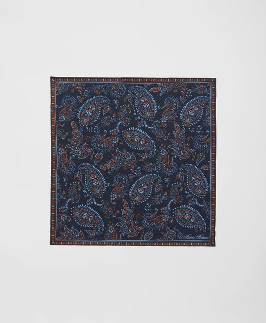 Large Paisley Silk Pocket Square | Brooks Brothers on sale