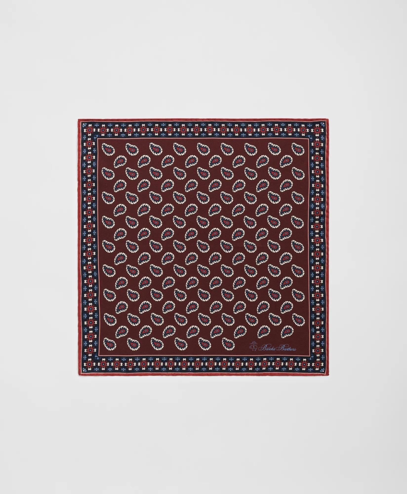 Paisley Silk Pocket Square | Brooks Brothers cheap