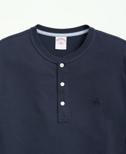 Cotton Henley Long-Sleeve T-Shirt | Brooks Brothers online