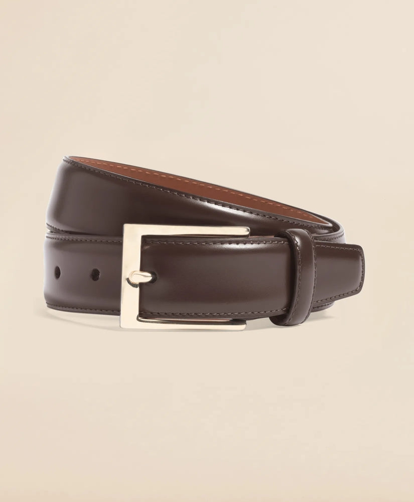 Gold Buckle Leather Dress Belt | Brooks Brothers cheap - US 3478