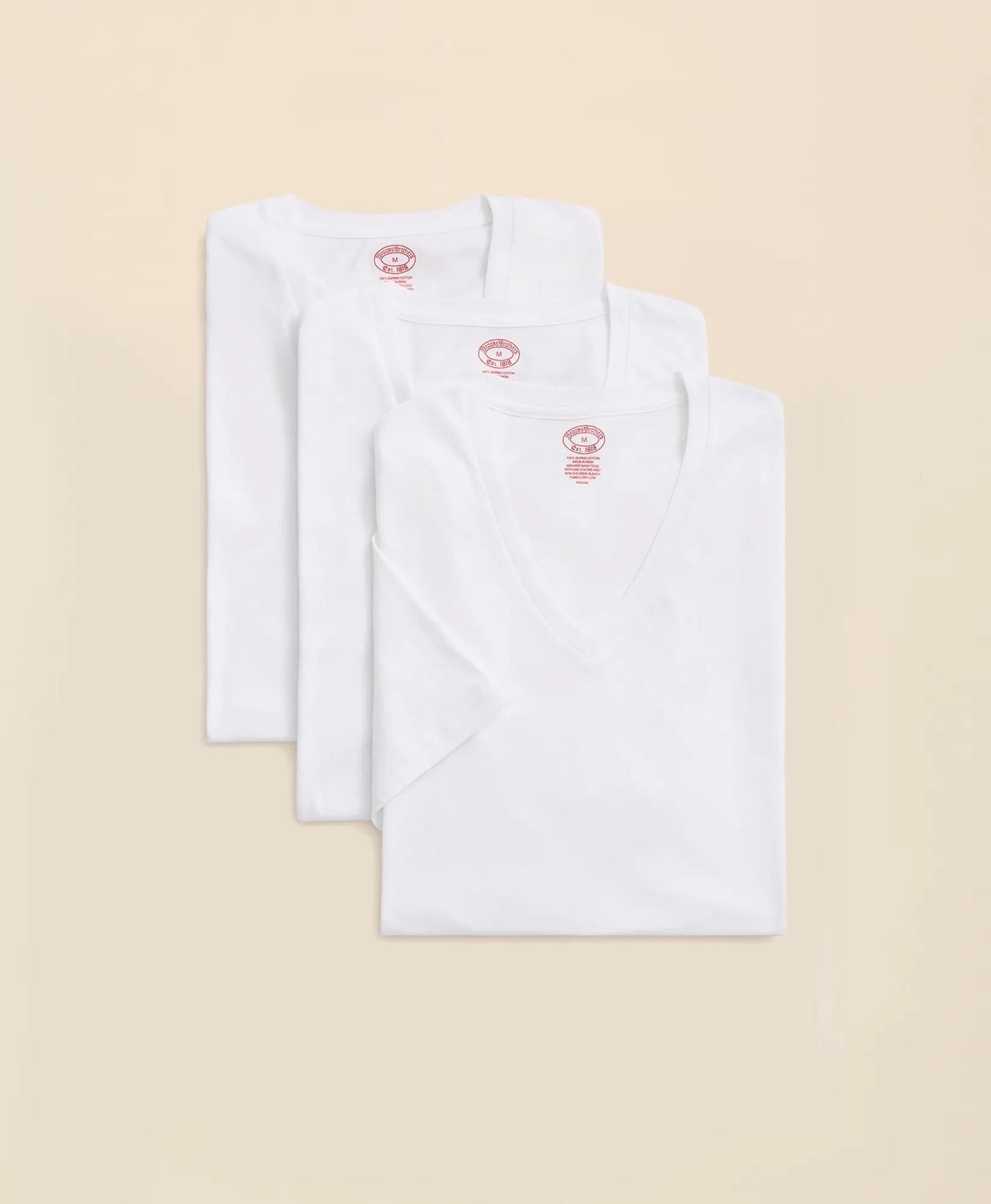 Supima® Cotton V-Neck Undershirt-3 Pack | Brooks Brothers sale