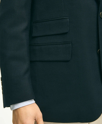 Classic Fit Stretch Wool Hopsack Blazer | Brooks Brothers sale