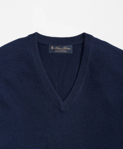 Big & Tall 3-Ply Cashmere V-Neck Sweater | Brooks Brothers on sale