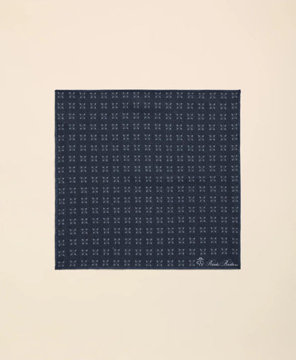 Linen Geometric Pocket Square | Brooks Brothers for sale