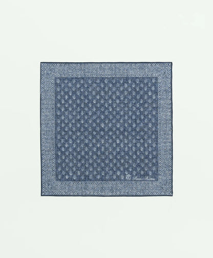 Batik Foulard Cotton-Linen Pocket Square | Brooks Brothers online shop