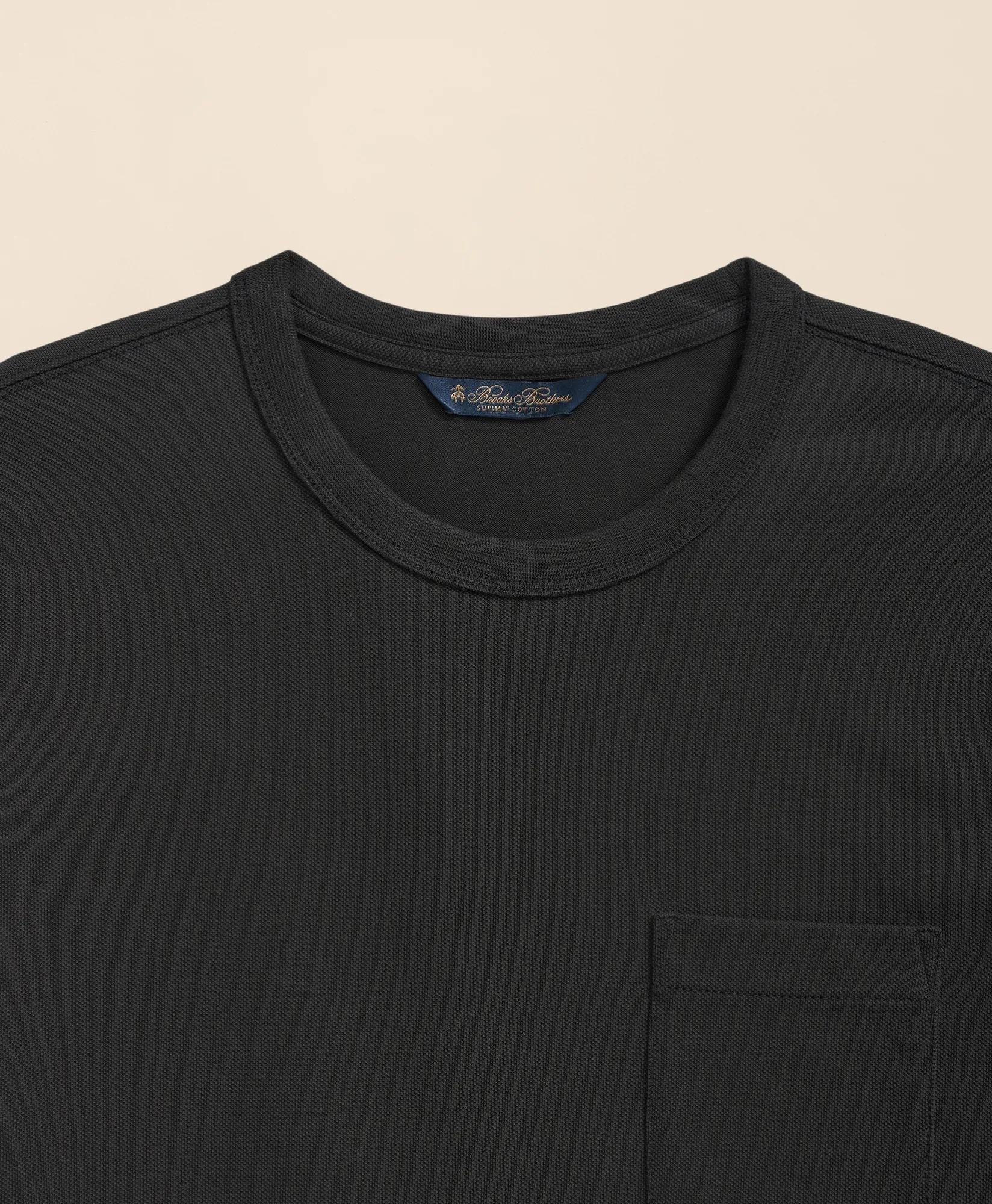 Pique T-Shirt in Garment-Washed Supima® Cotton | Brooks Brothers for sale