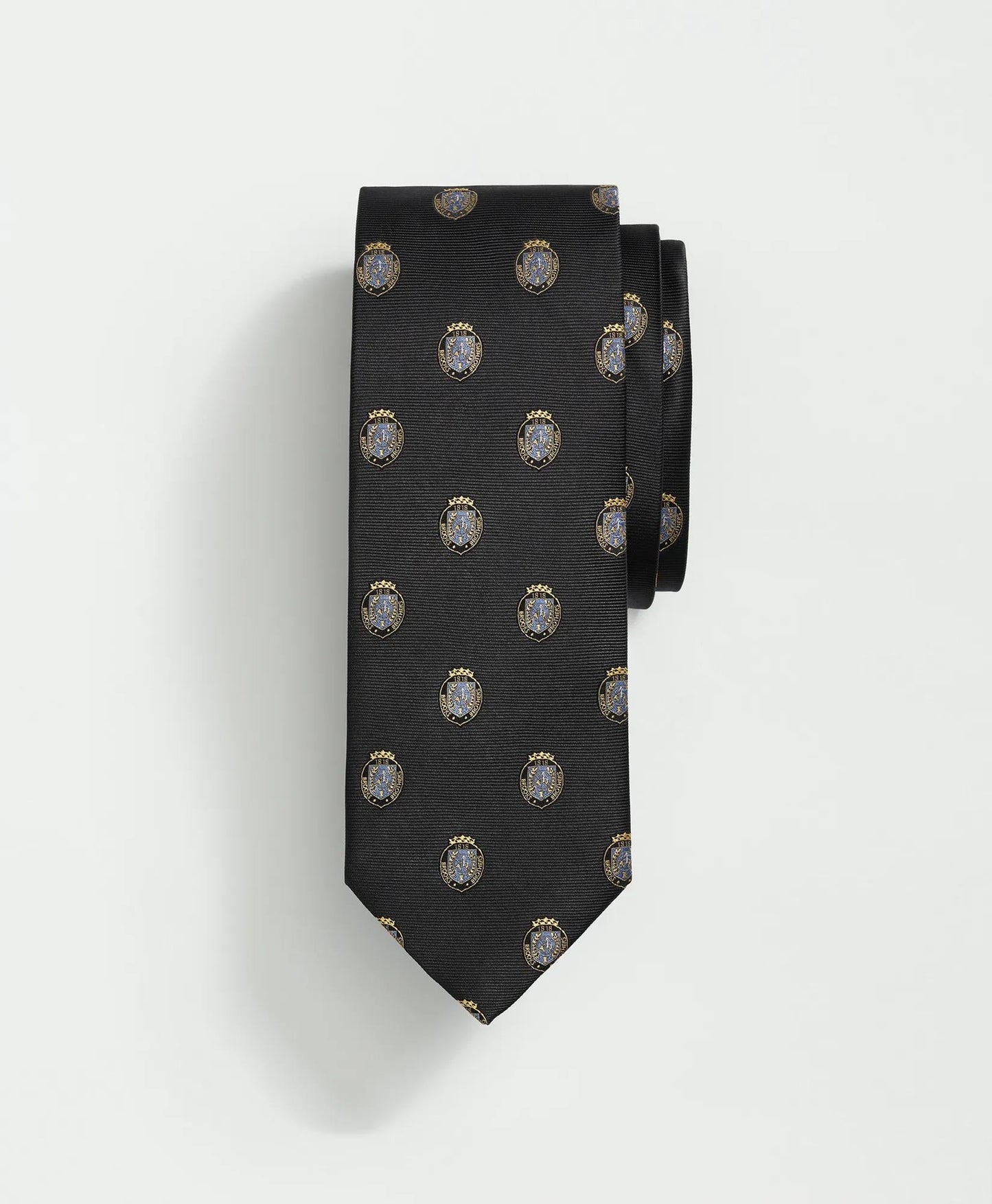 Silk BB Crest Embroidered Tie | Brooks Brothers online shop