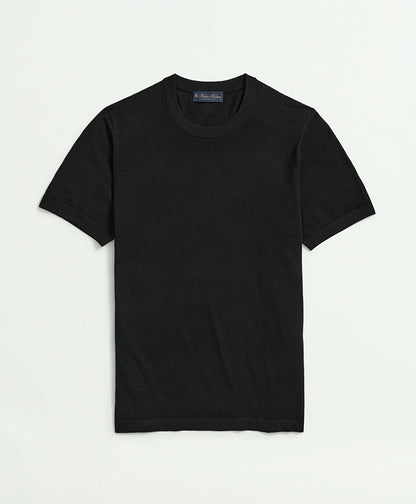 Lightweight Luxe All-Season Sweater, Short Sleeve Crewneck | Brooks Brothers online - US 4614