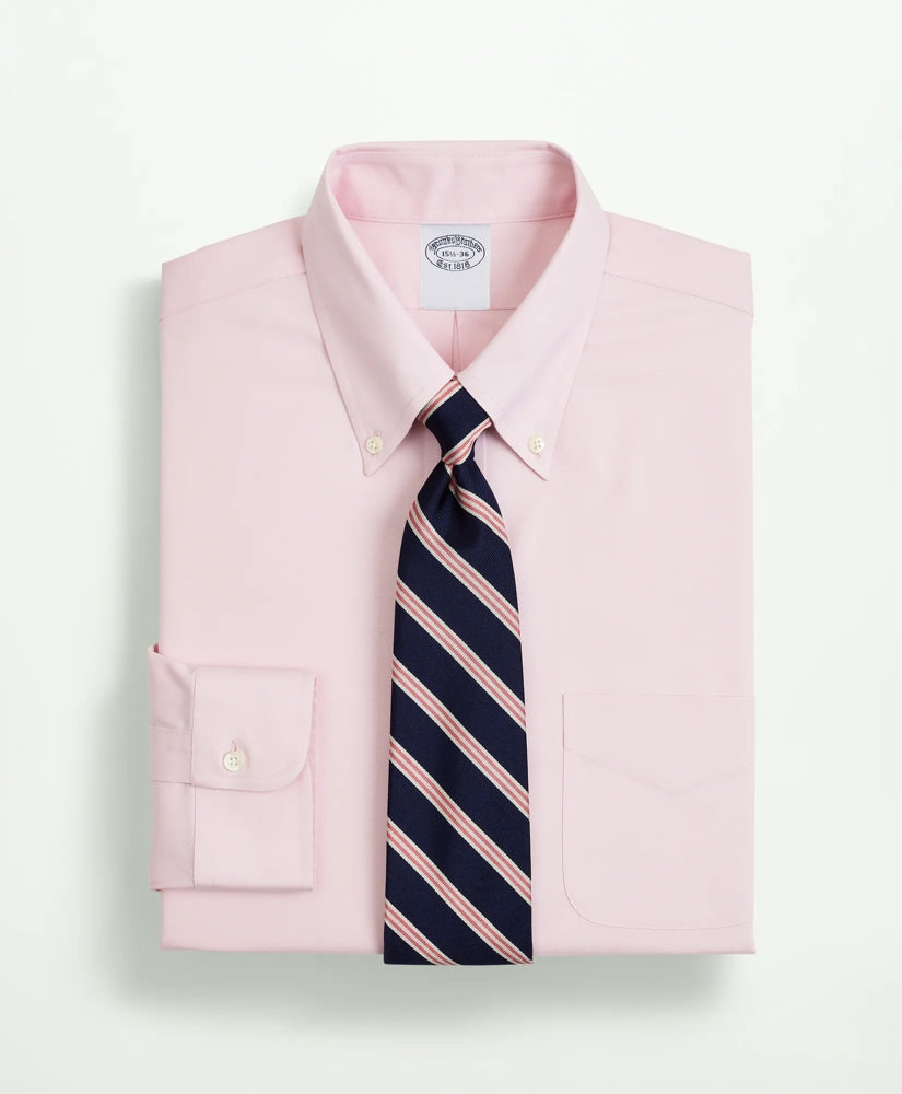 Stretch Supima® Cotton Non-Iron Pinpoint Oxford Button-Down Collar Dress Shirt | Brooks Brothers discount - US 6843