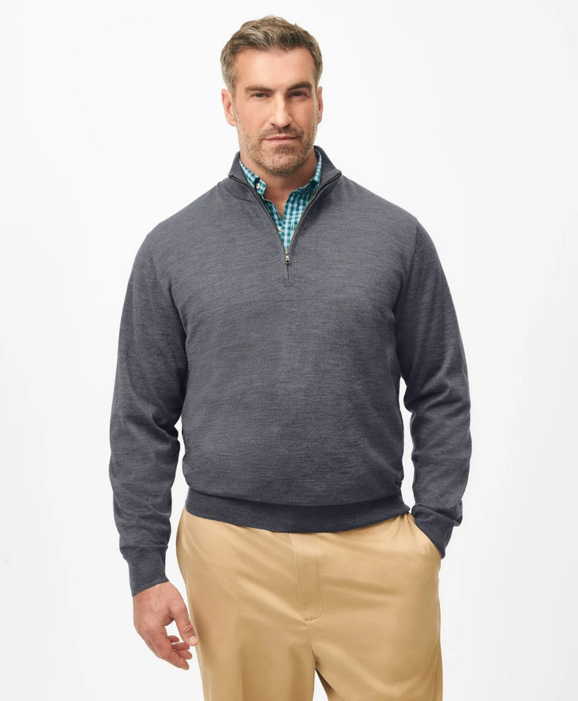 Big & Tall Ultimate Merino Wool Quarter-Zip Sweater | Brooks Brothers cheap - US 7075
