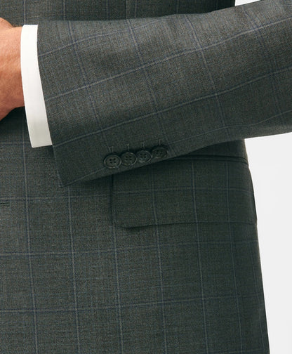 Classic Fit Wool Windowpane 1818 Suit | Brooks Brothers discount