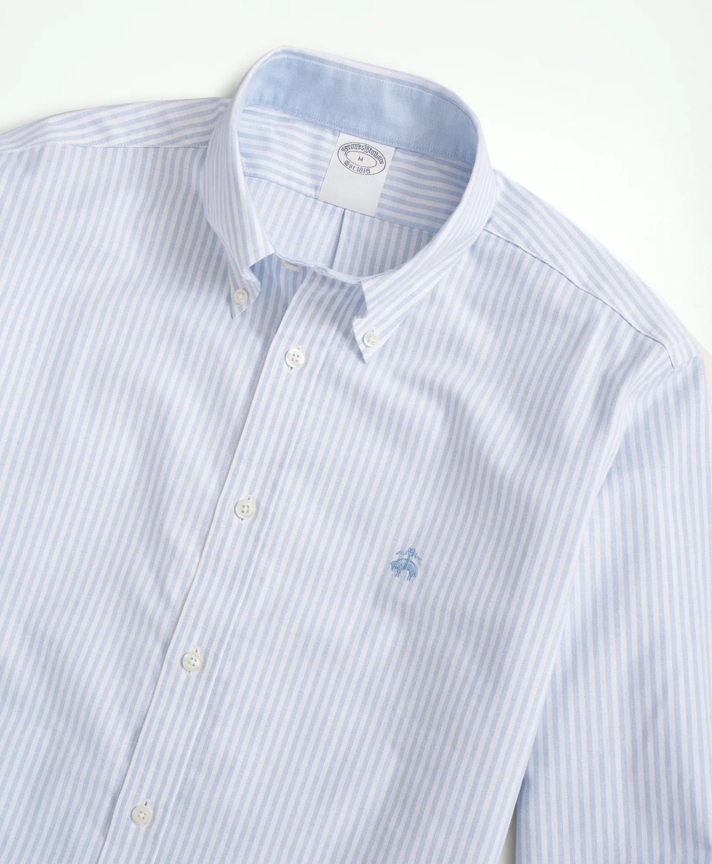 Stretch Non-Iron Oxford Button-Down Collar, Bengal Stripe Sport Shirt | Brooks Brothers for sale