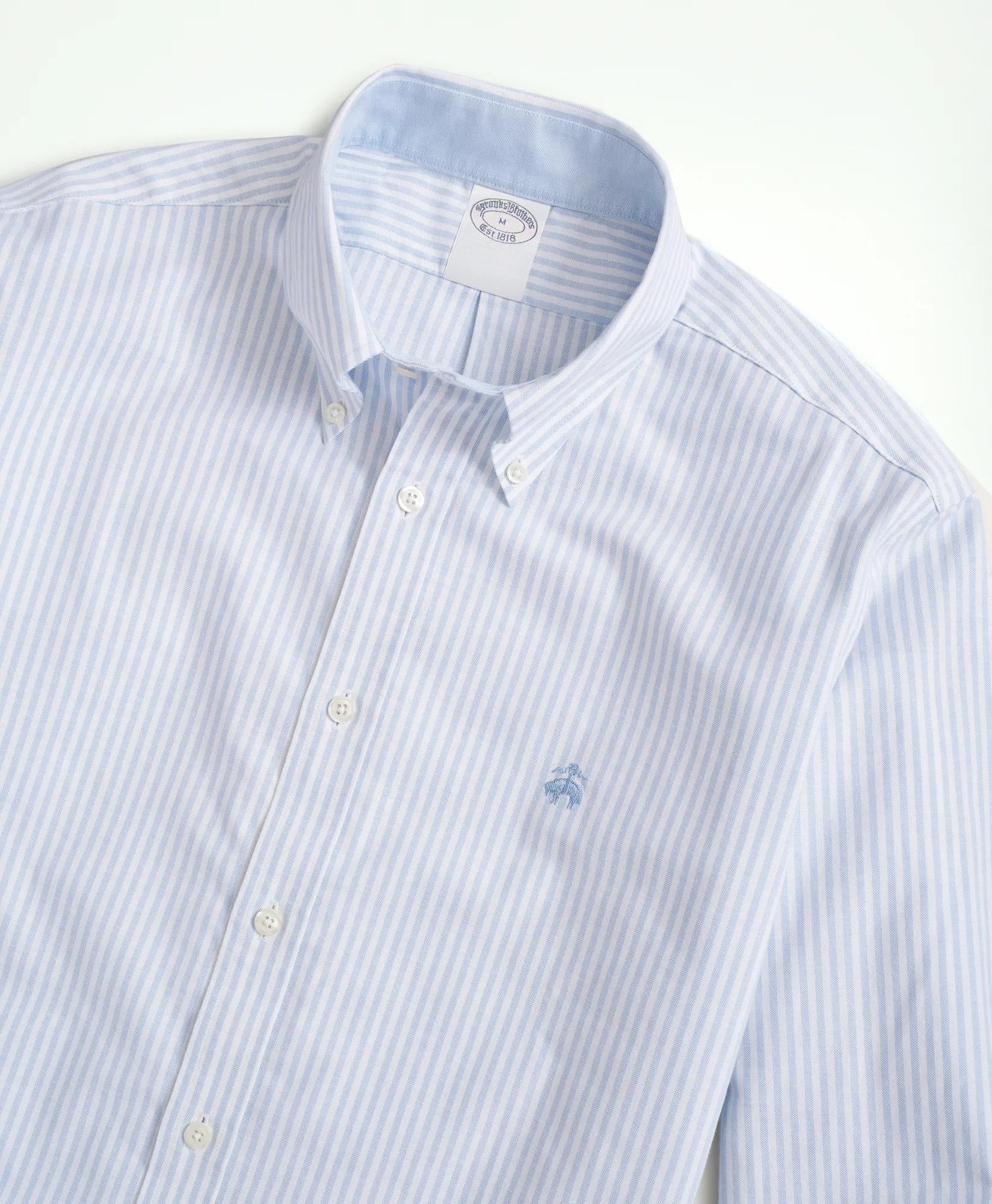 Stretch Non-Iron Oxford Button-Down Collar, Bengal Stripe Sport Shirt | Brooks Brothers for sale