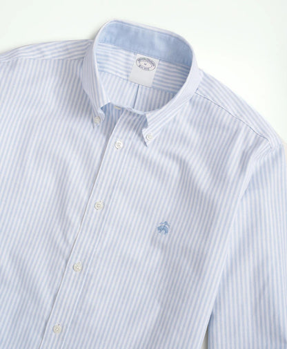 Stretch Non-Iron Oxford Button-Down Collar, Bengal Stripe Sport Shirt | Brooks Brothers for sale