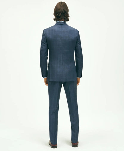 Slim Fit Wool Windowpane 1818 Suit | Brooks Brothers online