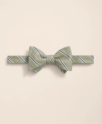 Silk-Linen-Cotton Bow Tie | Brooks Brothers discount