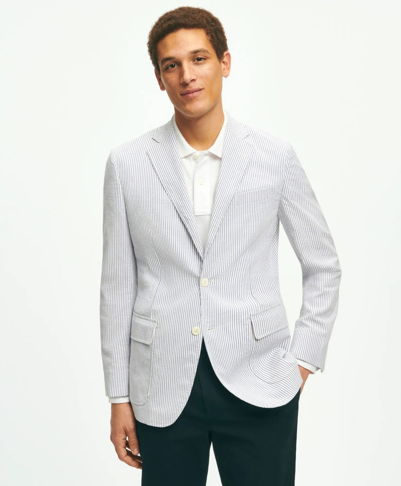 Slim Fit Archive-Inspired Seersucker Sport Coat in Cotton | Brooks Brothers on sale