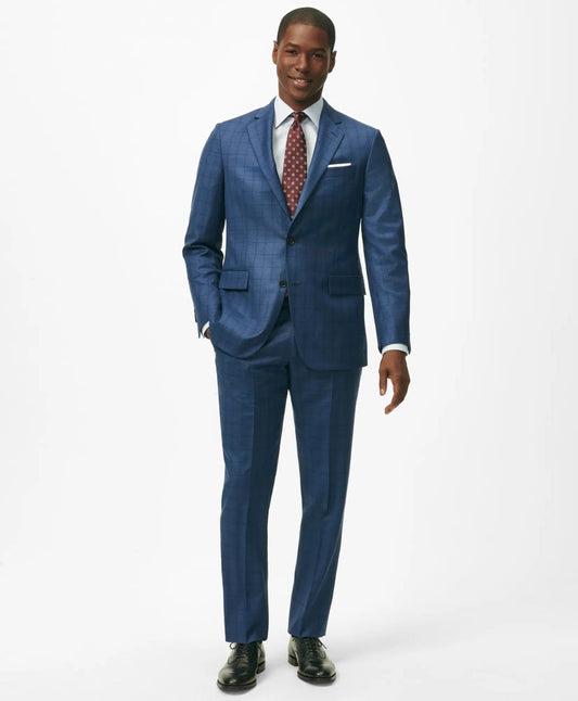 American-Made Classic Fit Multi-Checked 1818 Suit | Brooks Brothers cheap