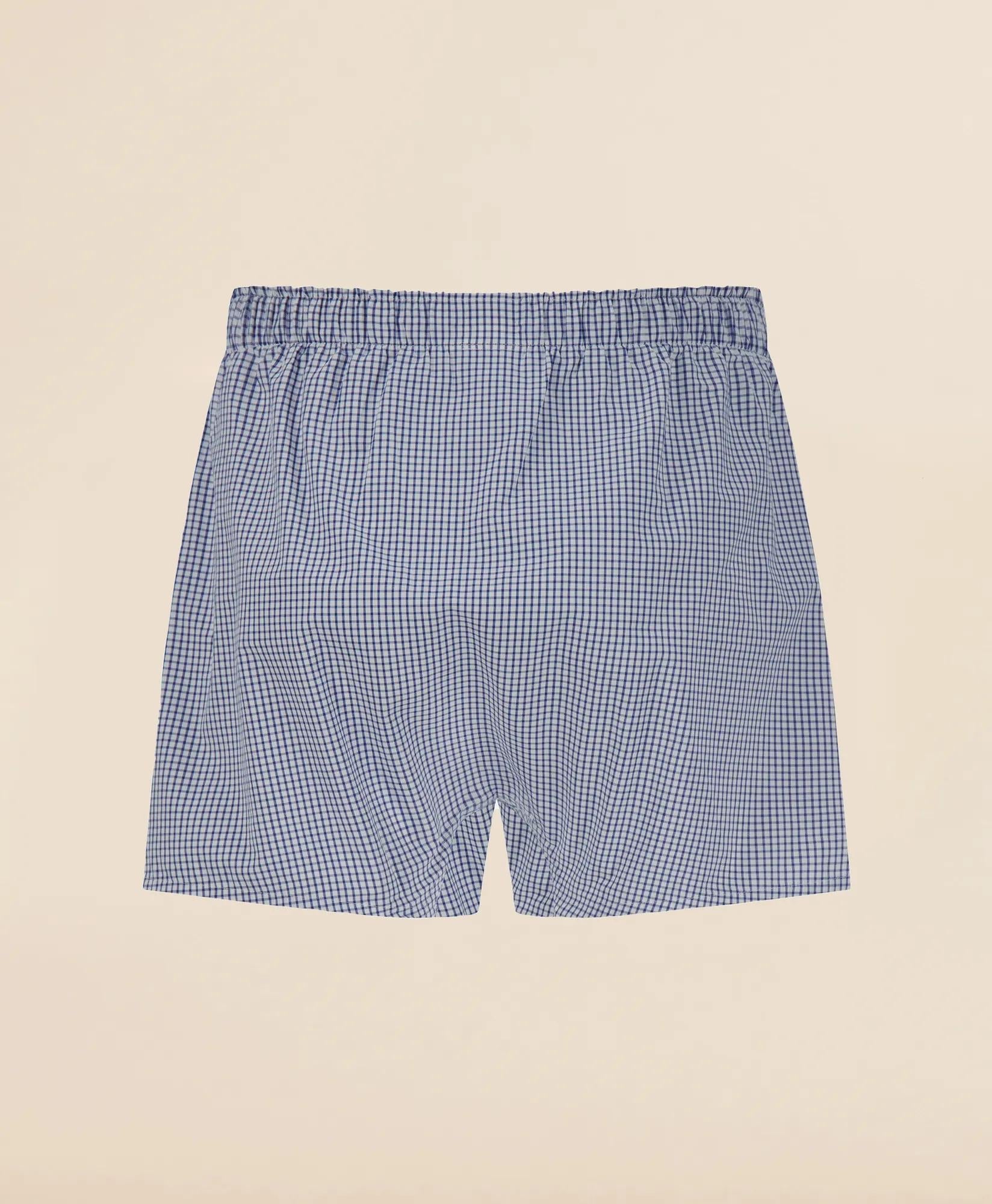 Slim Fit Cotton Broadcloth Check Boxers | Brooks Brothers online shop