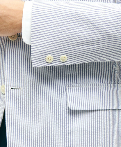 Classic Fit Stretch Cotton Seersucker Sport Coat | Brooks Brothers on sale