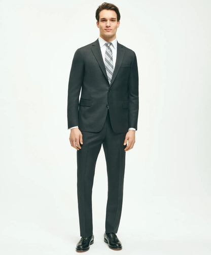 Classic Fit Wool Tic 1818 Suit | Brooks Brothers online shop