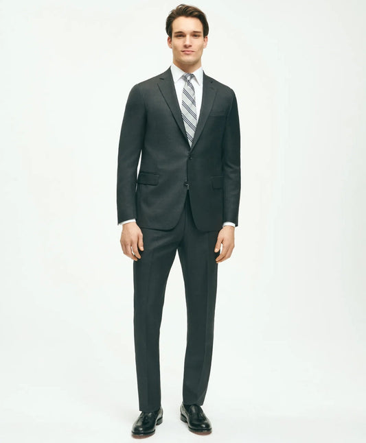 Classic Fit Wool Tic 1818 Suit | Brooks Brothers online shop
